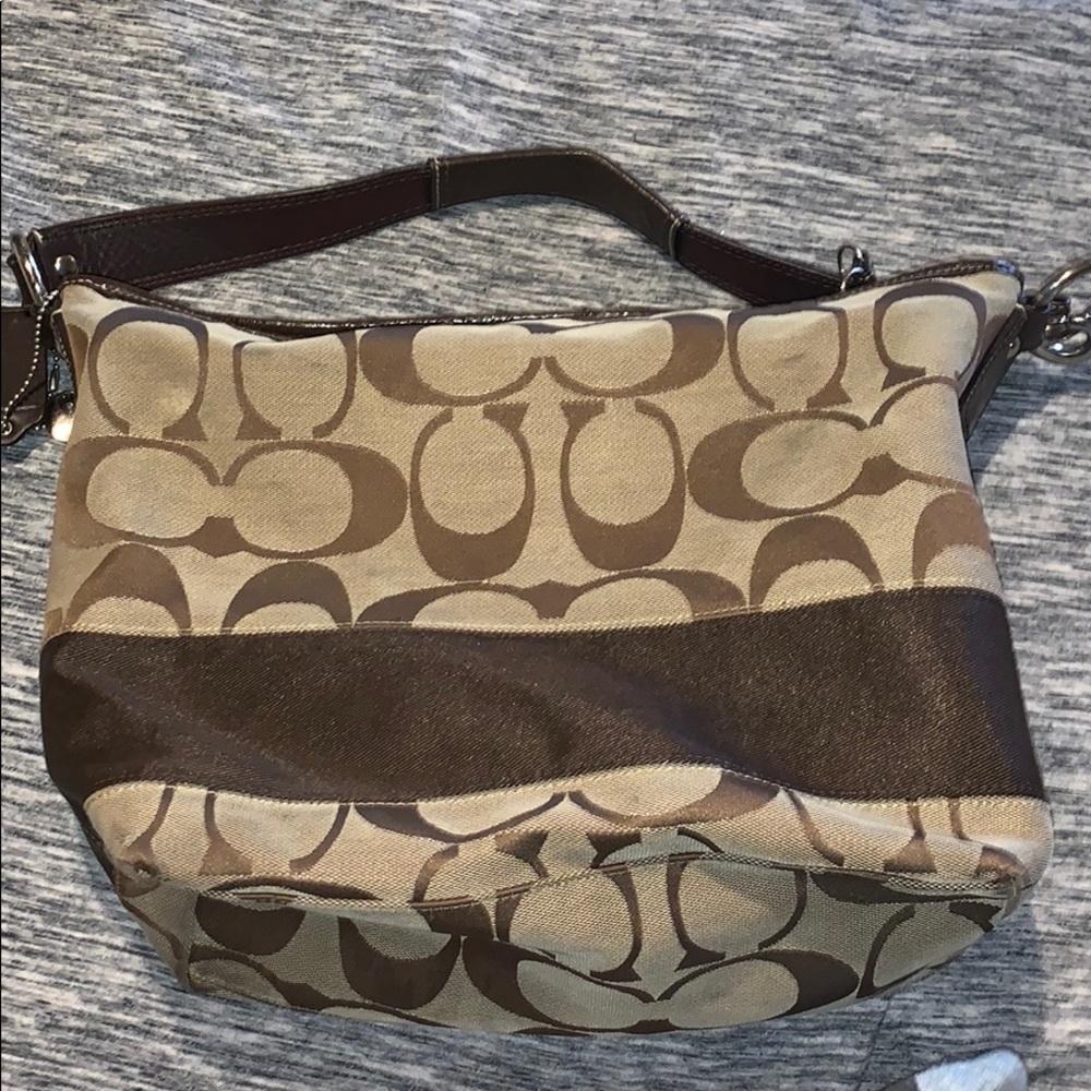 Tan Coach Purse